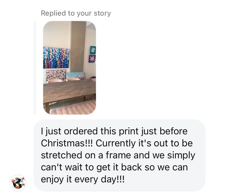 There is so much joy that comes from painting. 

I recently received this comment and decided to share because I don&rsquo;t share enough of these. 

Art brings so much joy and creativity to any space. It&rsquo;s always such a pleasure to hear from c