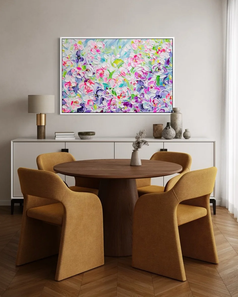 &ldquo;The first blooms of spring always make my heart sing.&rdquo; &mdash; S. Brown 💐 

#contemporyart #abstractartwork #miamiartweek #miamiart #miami