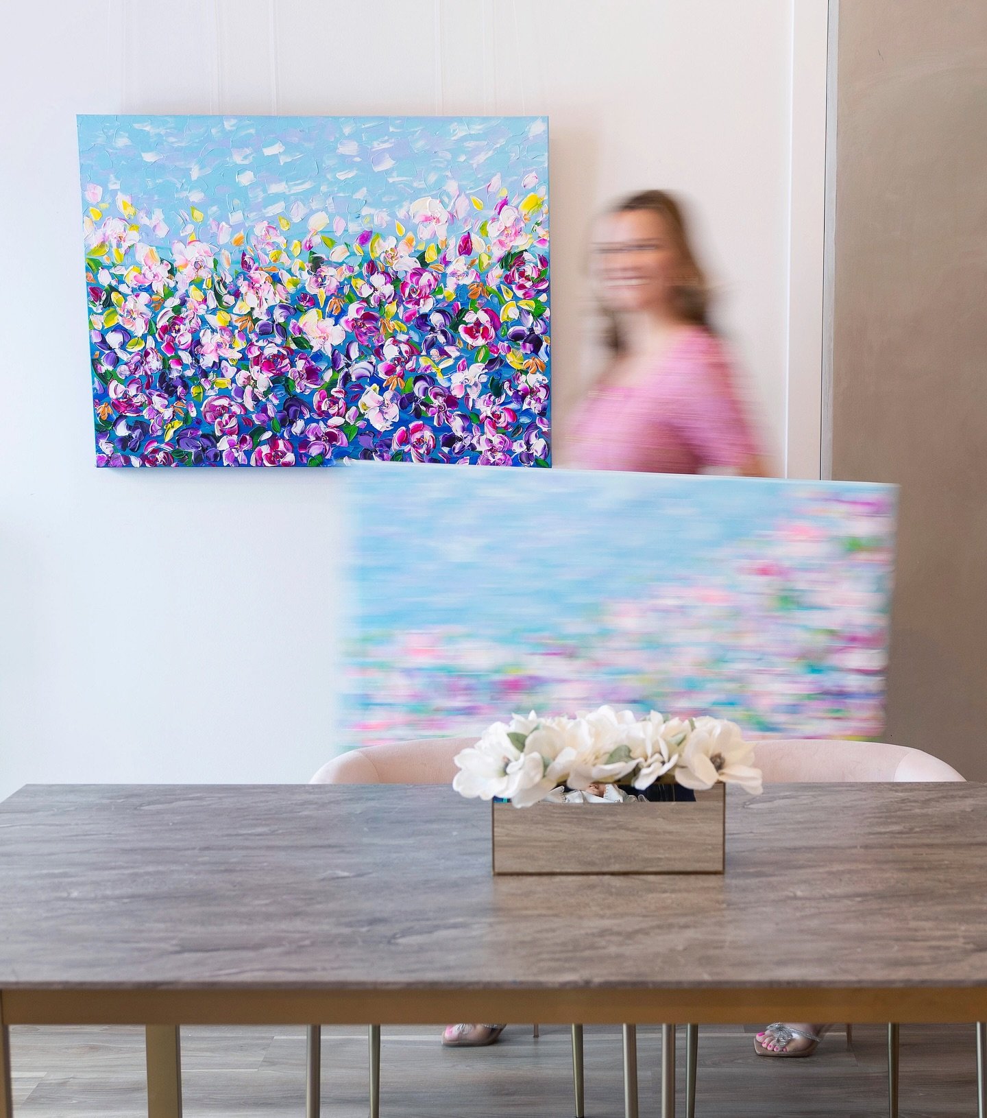 Excited to deliver this painting to my new Calgary collector today! 

I&rsquo;ve been painting florals recently and intend to work on more large scale pieces and minis ahead of May.

➡️ join my newsletter to get first access to new originals painting