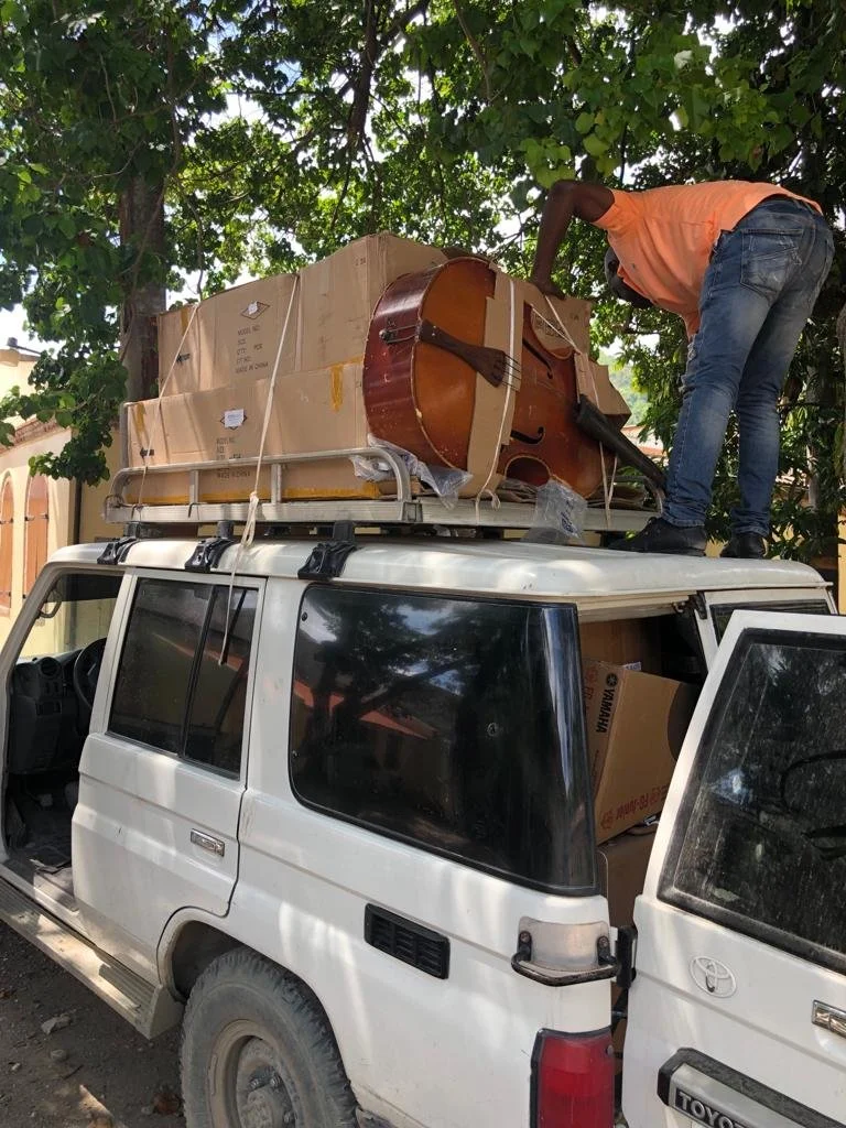 400 donated instruments have arrived in Haiti - WOW!