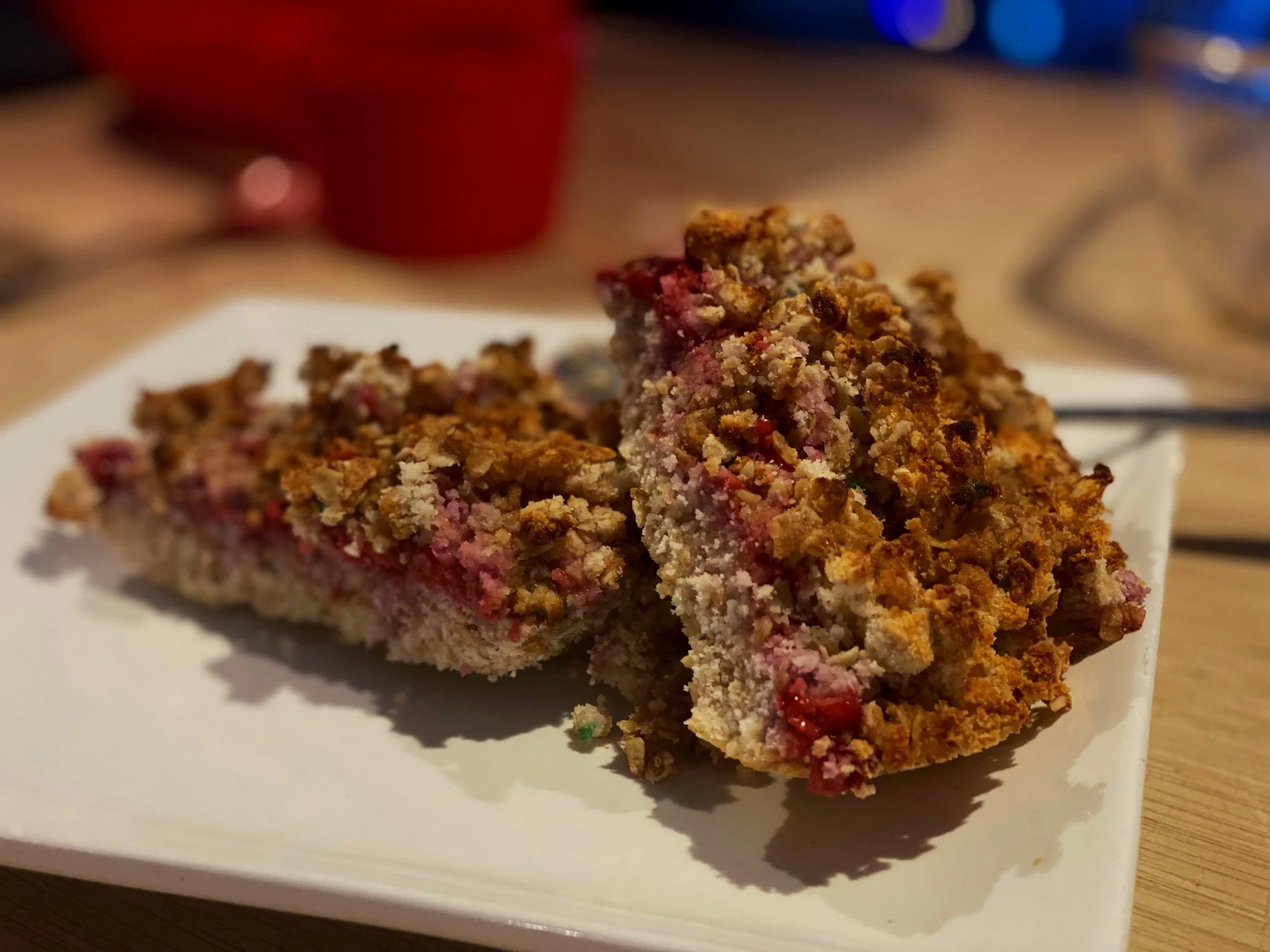 Carré aux framboises (très light)