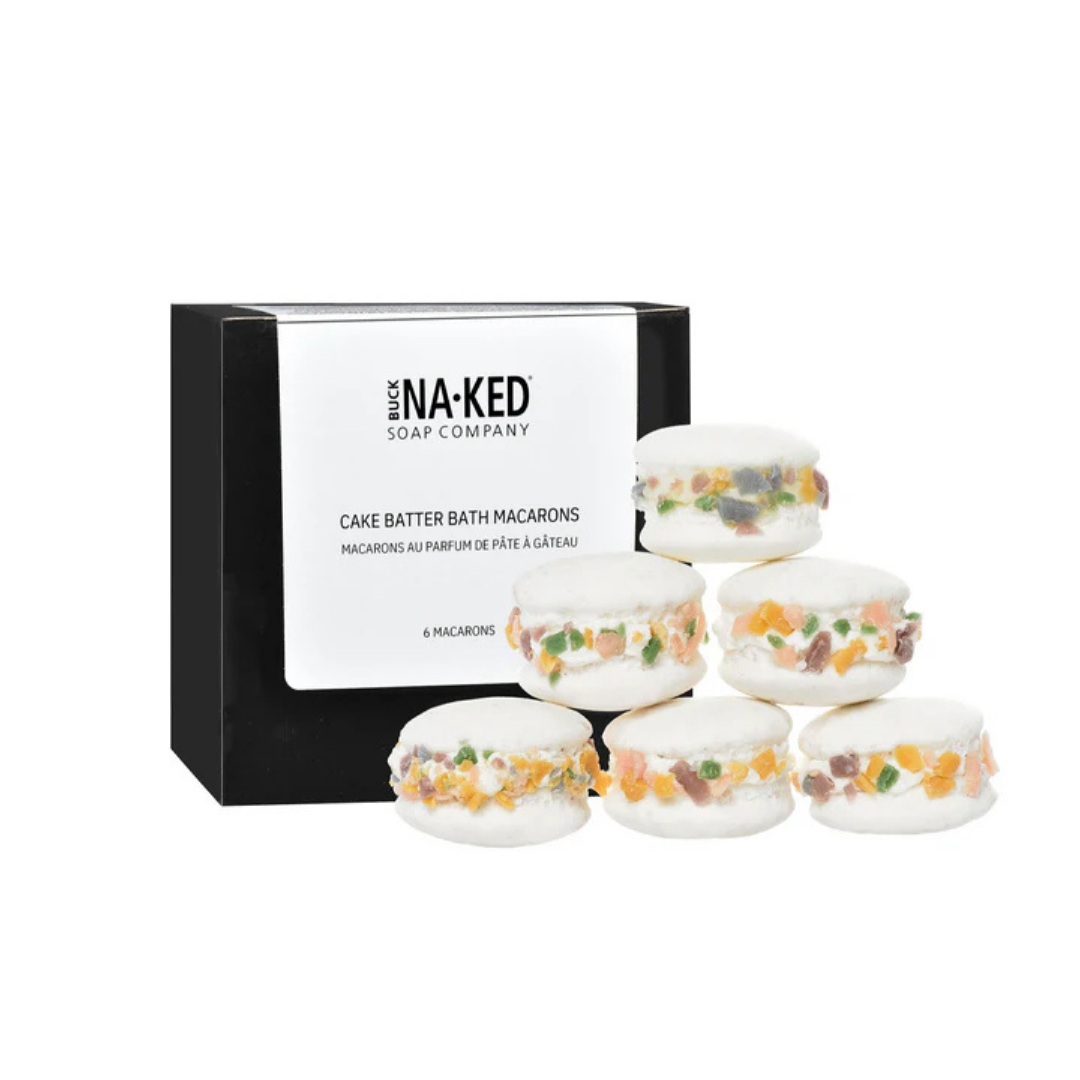 Buck Naked Cake Batter Bath Macarons (6 units)