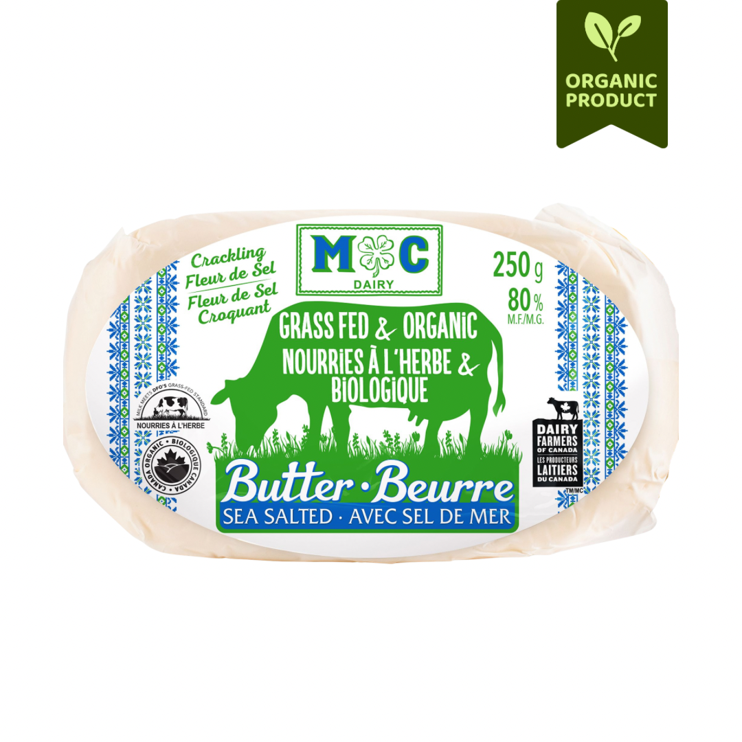 Grass Fed Organic Butter Crackling Fleur de Sel (250 g)