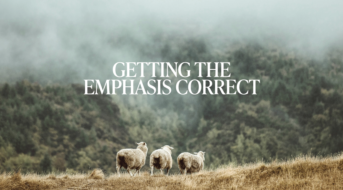 Getting the Emphasis Correct