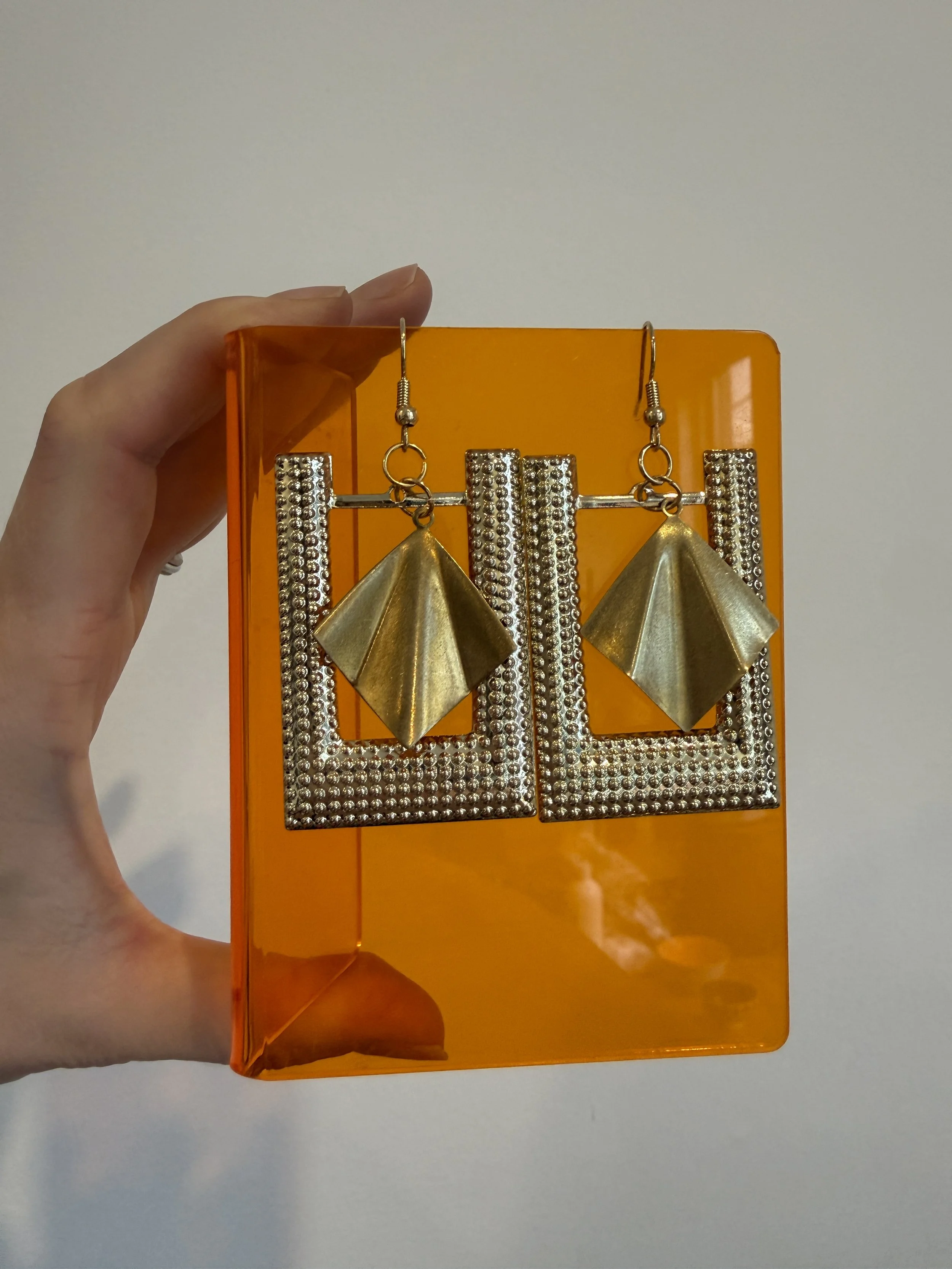 Gold It's Serious Earrings