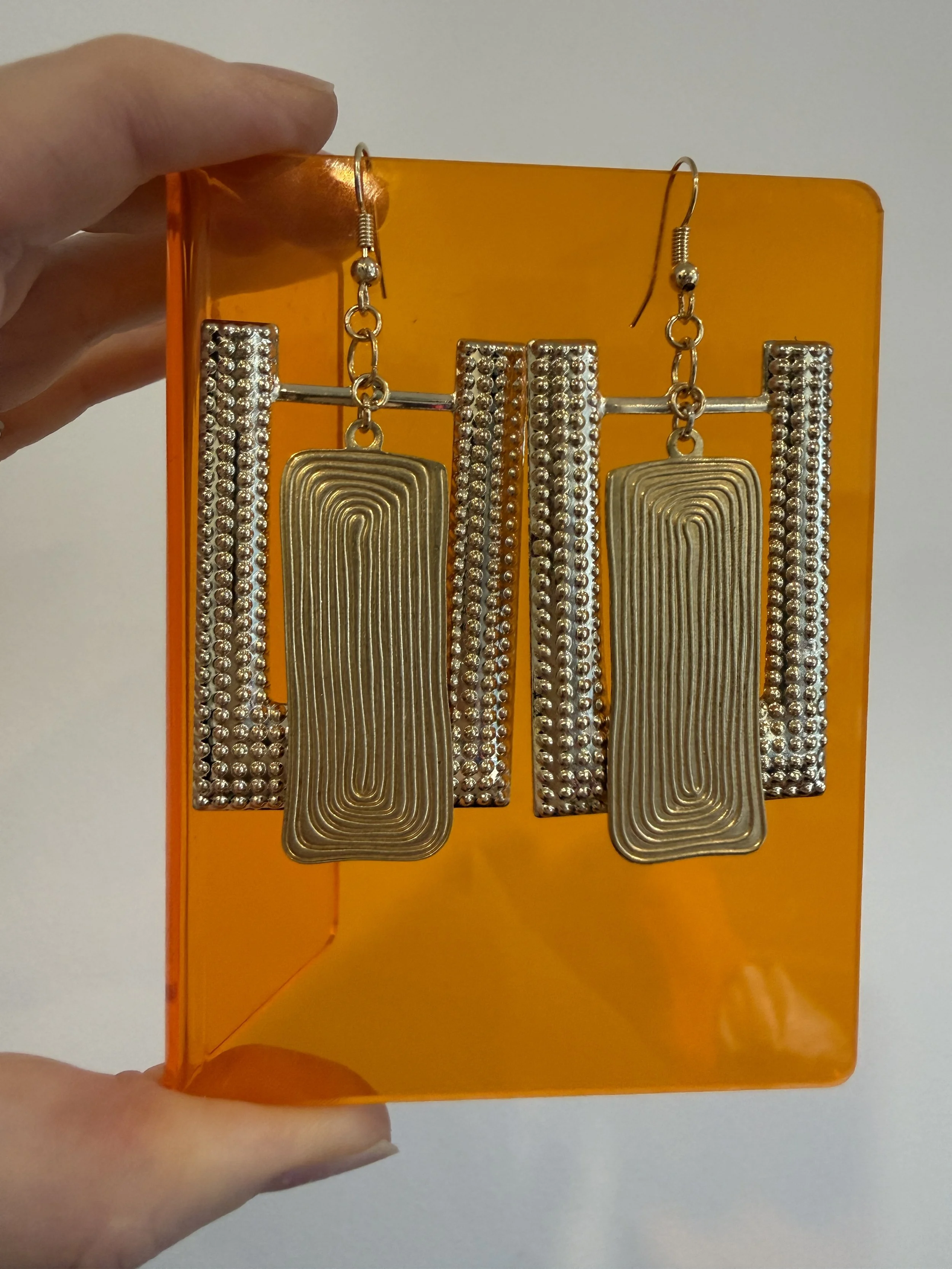 Gold Statement Earrings