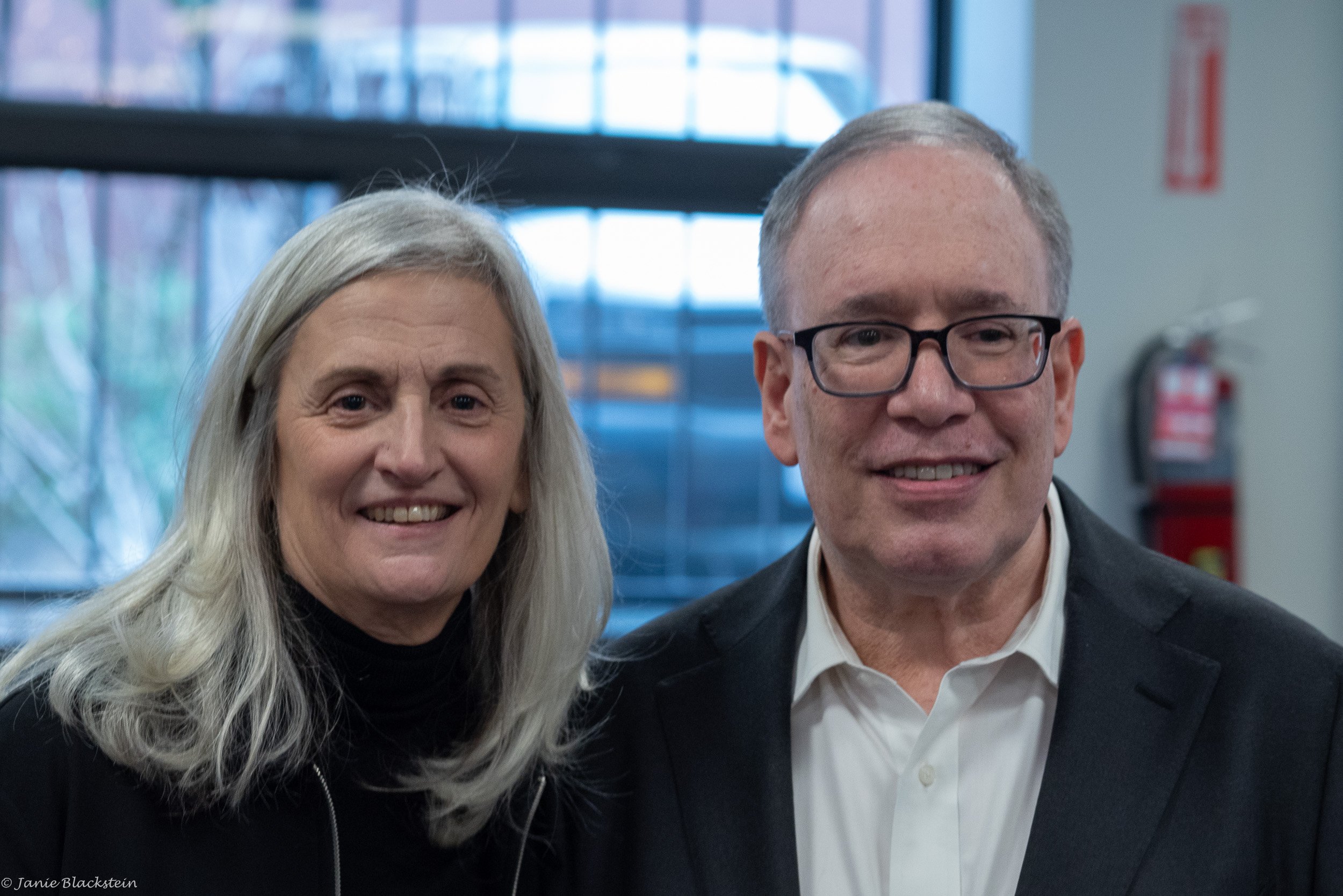 WSD President Christine Annechino and Scott Stringer