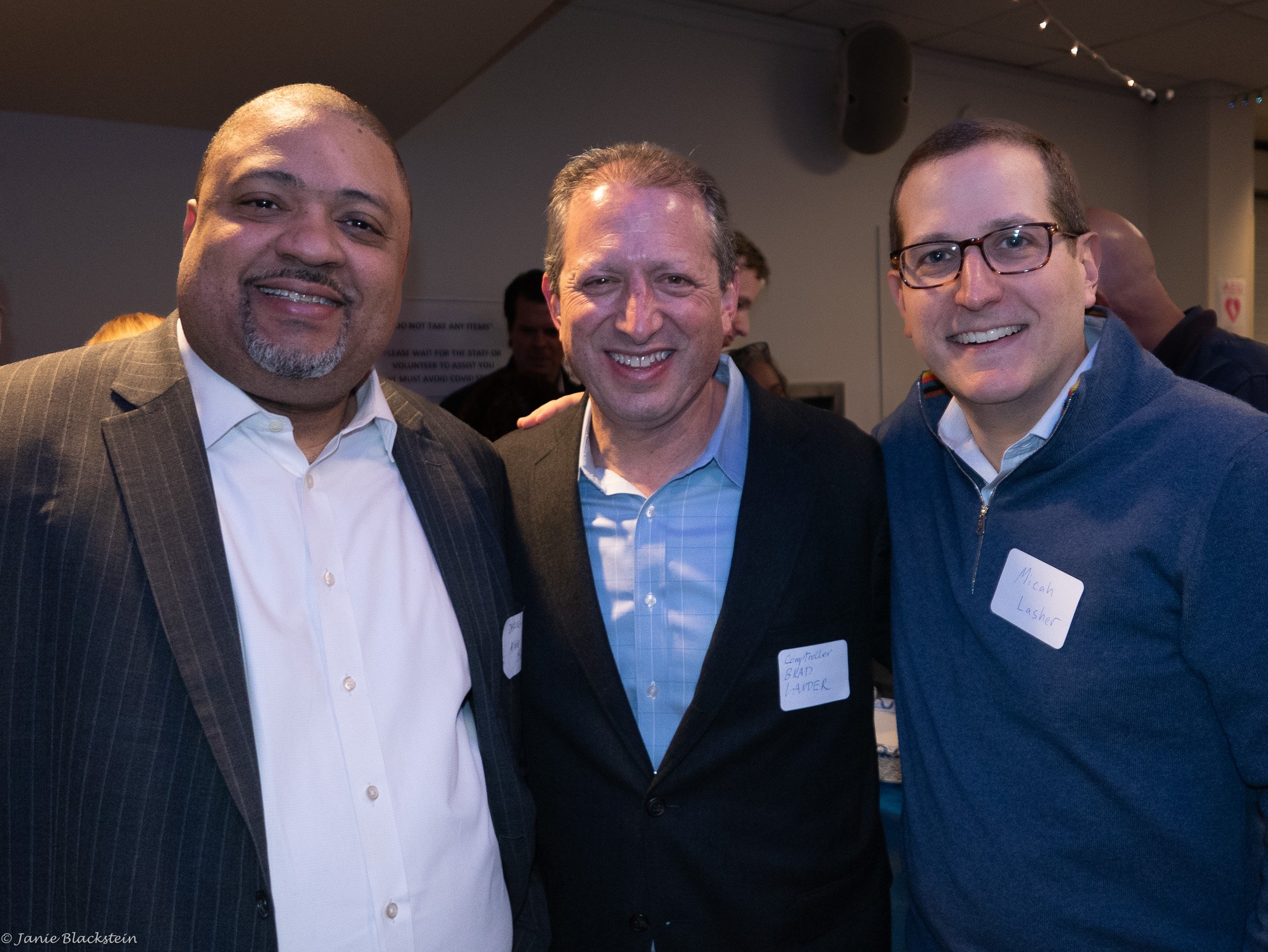 DA Alvin Bragg; NYC Comptroller Brad Lander; Assemblymember Micah Lasher