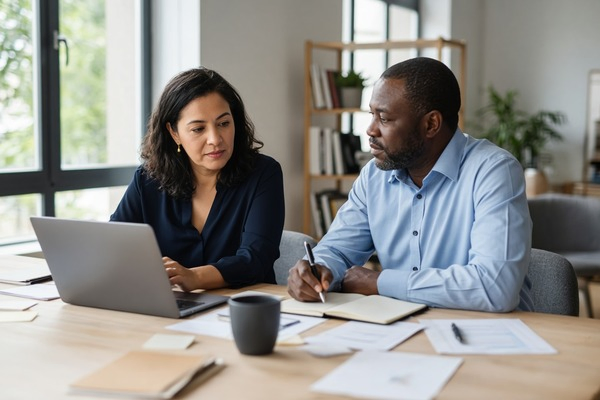 a man working with executive function coach