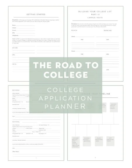 The Road to College - Planner & Key Dates | The Ladder Method