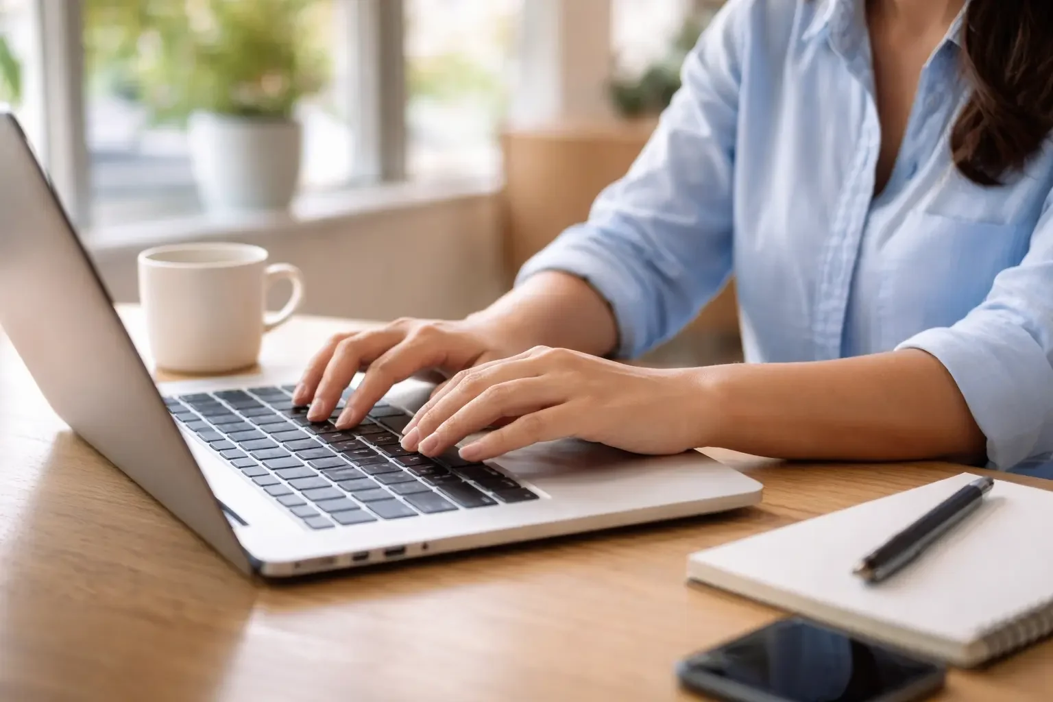 Focused productivity in a modern workspace