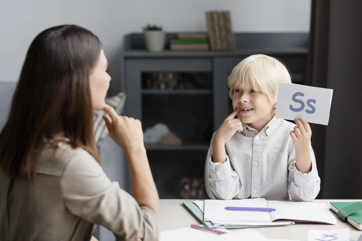 A mother playing interactive games with her child with ADHD