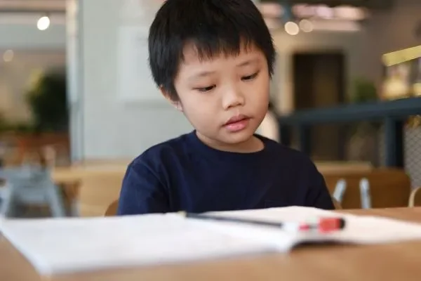 Child distracted and unable to focus