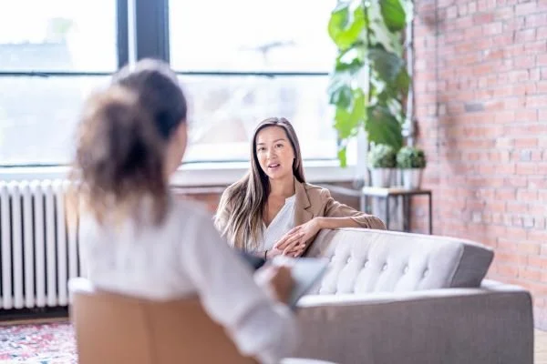 Adults with ADHD having a therapy
