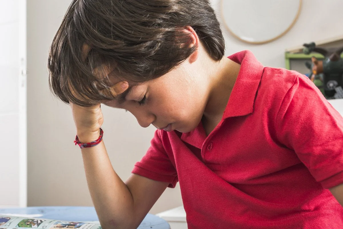 A little kid having ADHD affecting social behavior