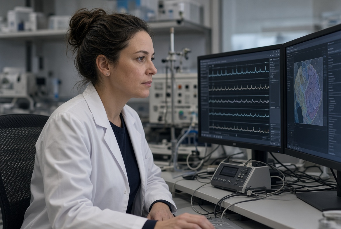 Sleep researcher studying cognitive effects of sleep deprivation