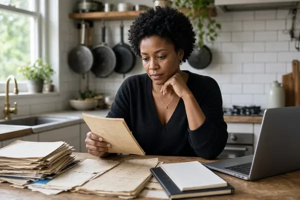 Adult reflecting on lifelong executive function difficulties