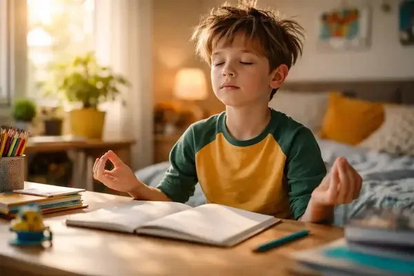 Mindful moments in a cozy space