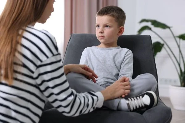 Mother supporting ADHD child through challenges