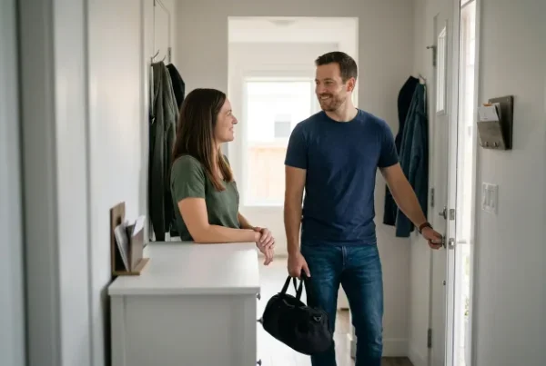 Partner maintaining personal time while in a healthy relationship