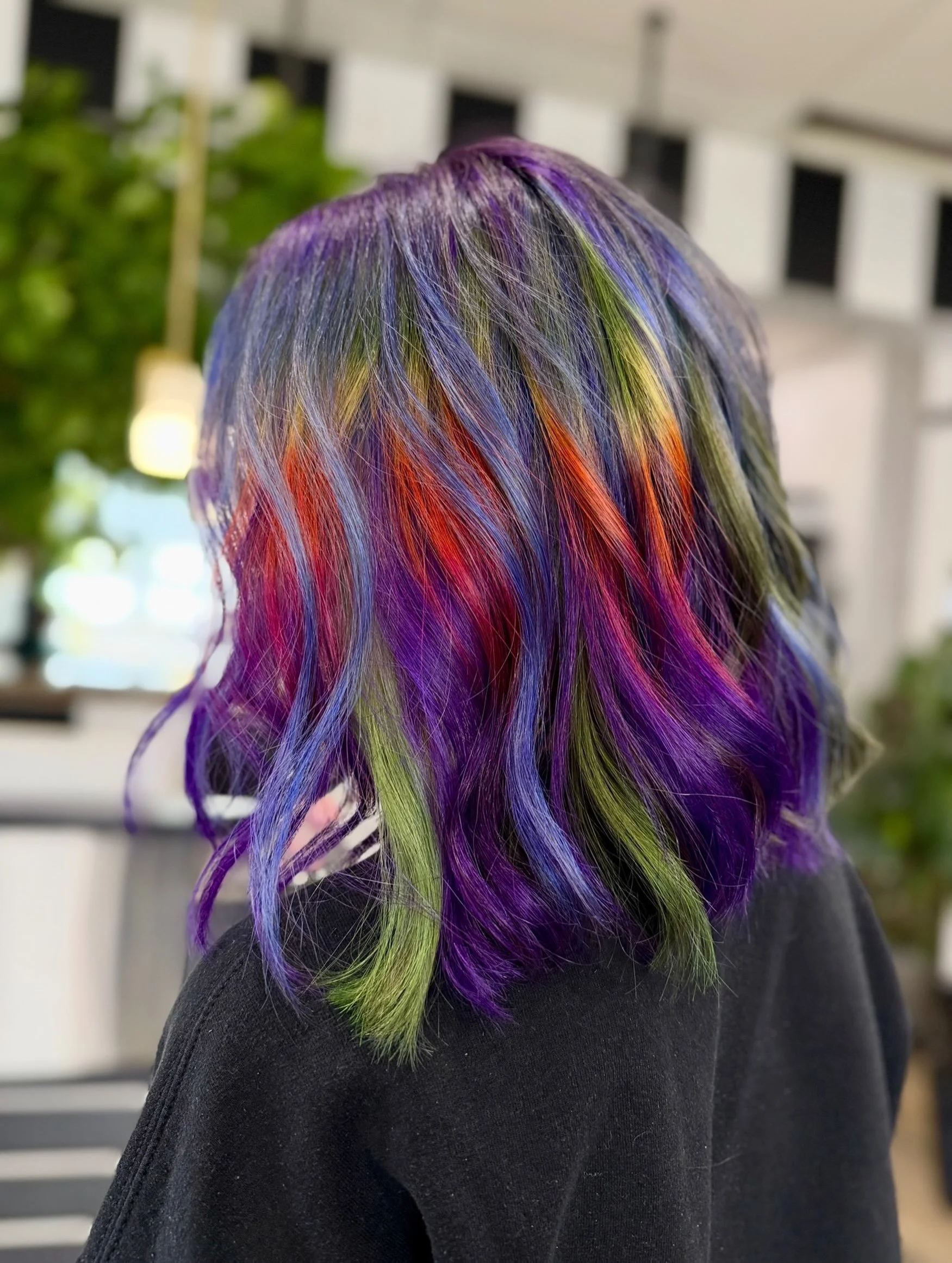 Last year, I tried for the tucked in rainbow, but didn&rsquo;t commit enough. Not this time!!! Thank you Emma for letting me paint rainbows in your hair 💖
