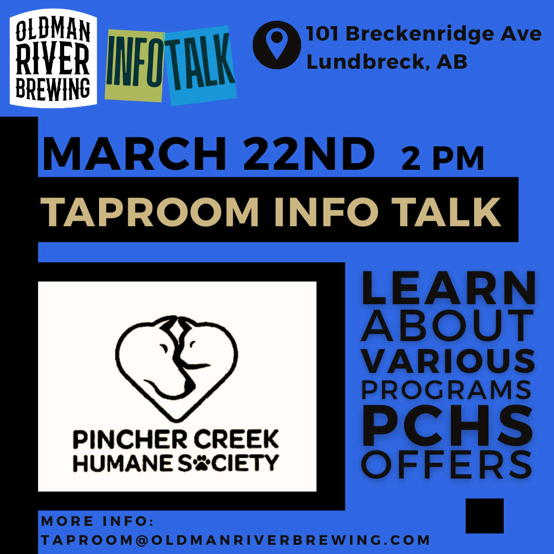 Taproom Info Talk: Pincher Creek Humane Society
