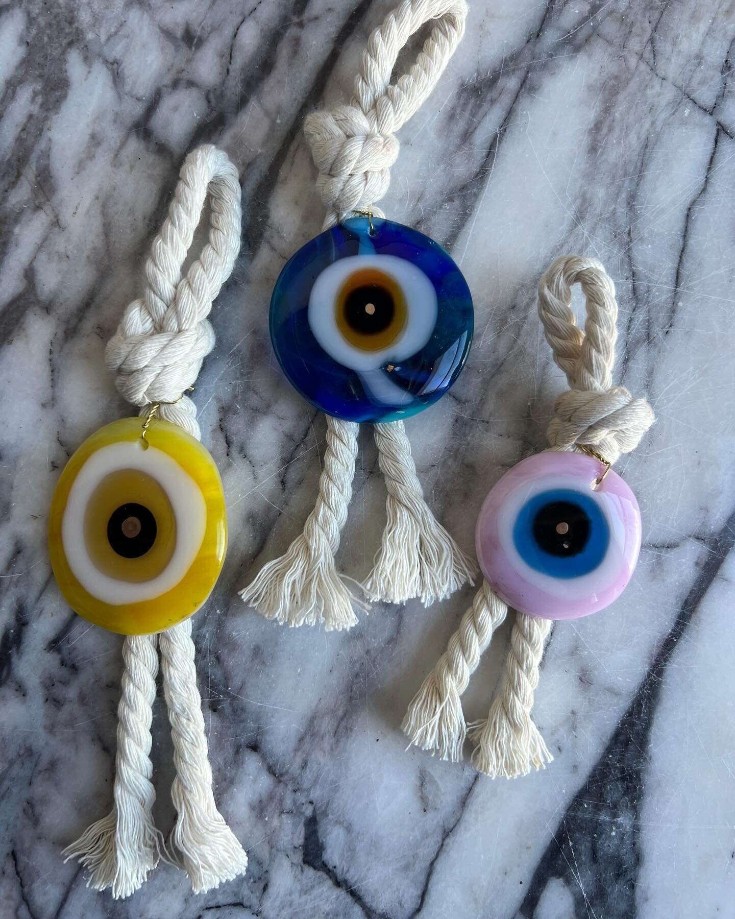 doing right with all new mati evil eyes for you, available when??? available where?!! See poll for details. And ➡️SWIPE➡️➡️to see the free Kalo Mina bracelet shipped with every order!! See you Sunday!