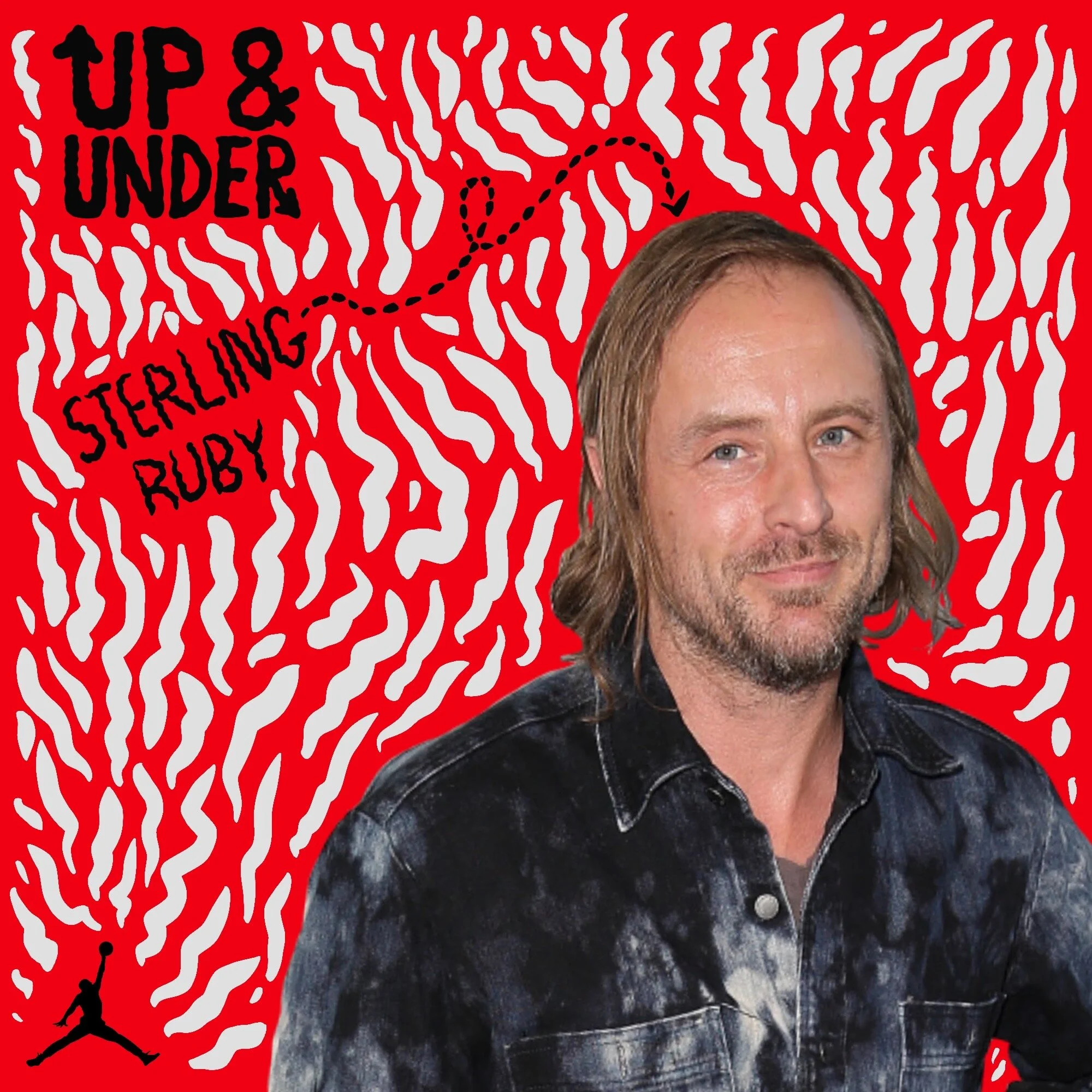 Example of an instagram post feating guest sterling ruby on a bold background