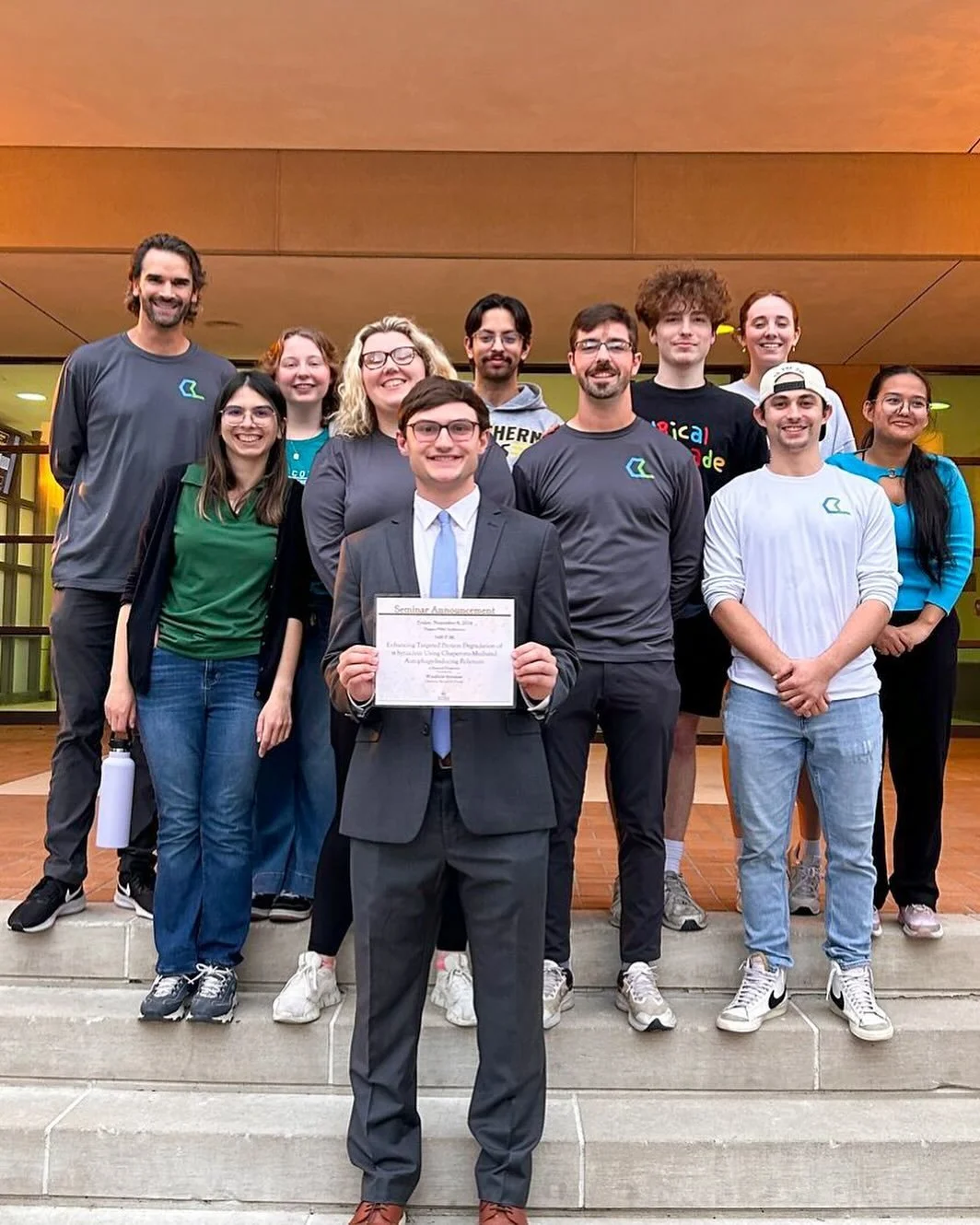 Congratulations @win_09 on the completion of your Prospectus of Research! The @clemonslab are so excited to see the progress of your project over the next couple of years. Watch this space! 
#gradschool #phd