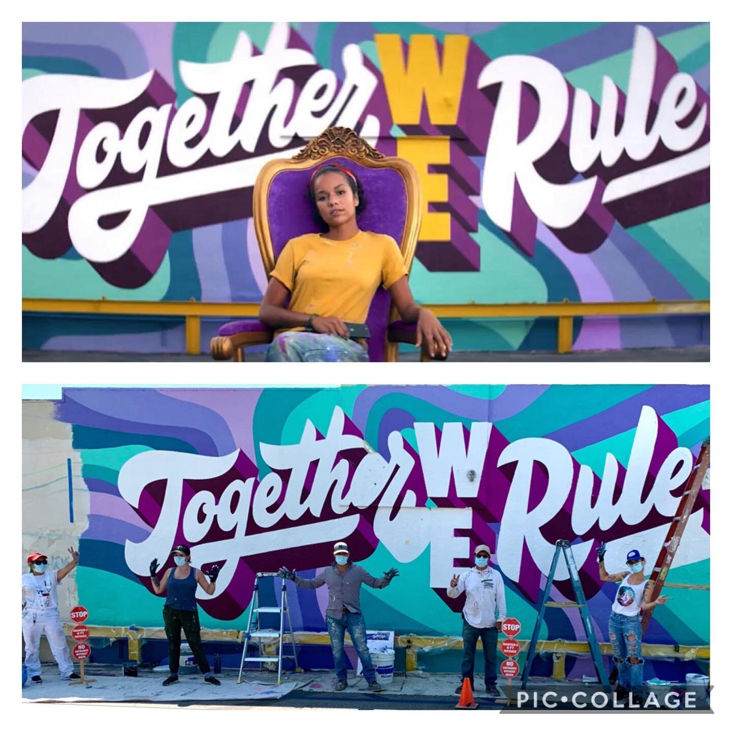 &ldquo;TOGETHER WE RULE&rdquo;!🎨
Permanent mural for Metro T-Mobile in Highland Park!