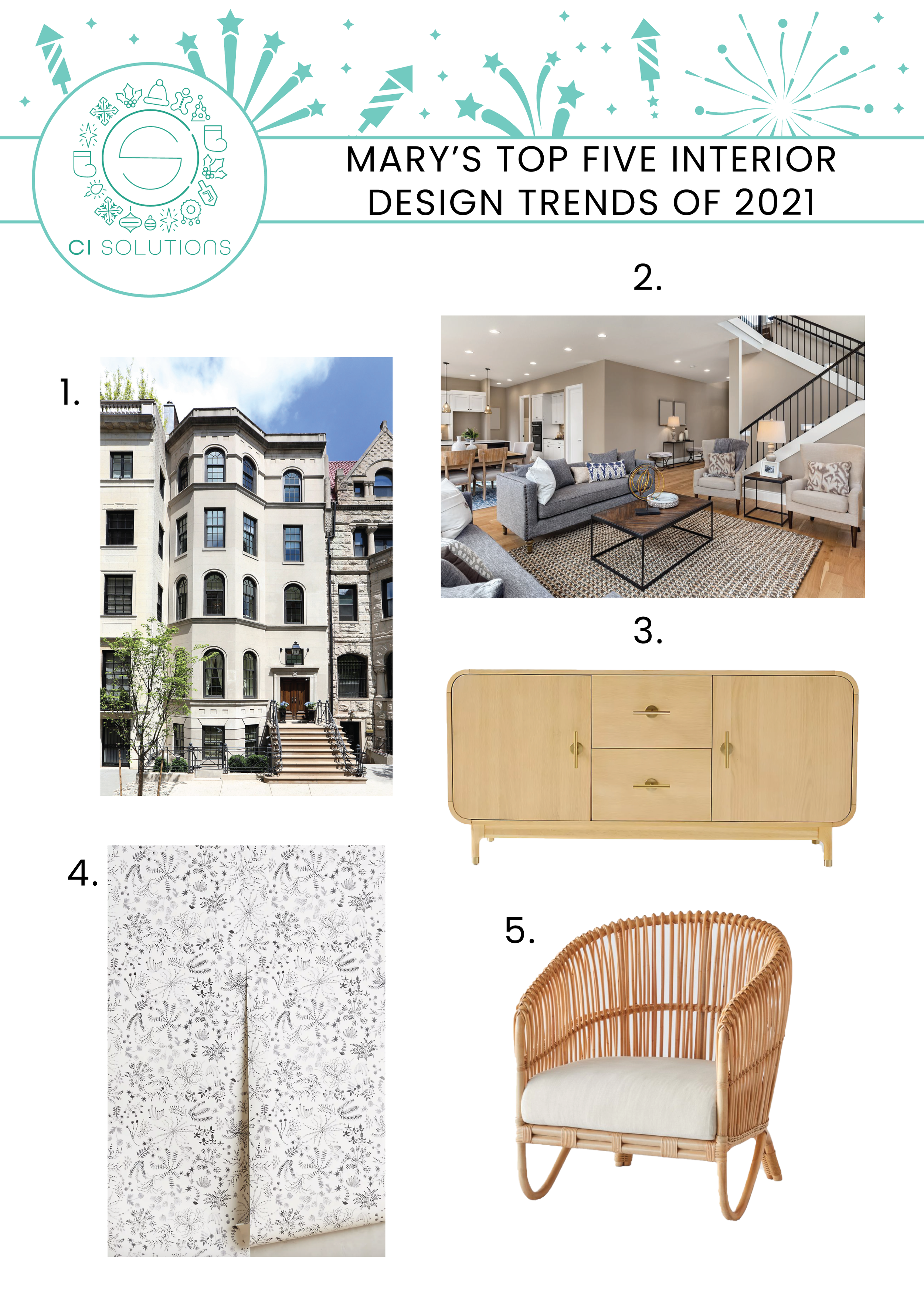 Mary's Top Five Interior Design Trends of 2021