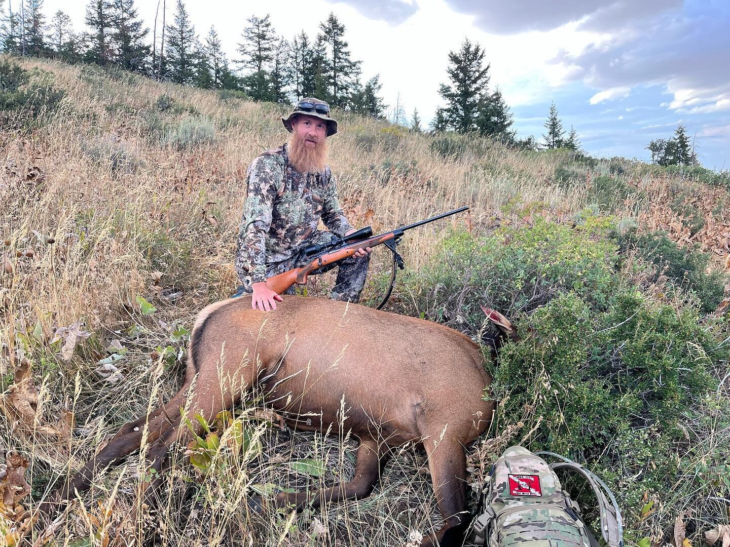 Day one elk hunting success!!! #idahoelkhunting #cowelk #sexyveteranhunters #deoppressoliber