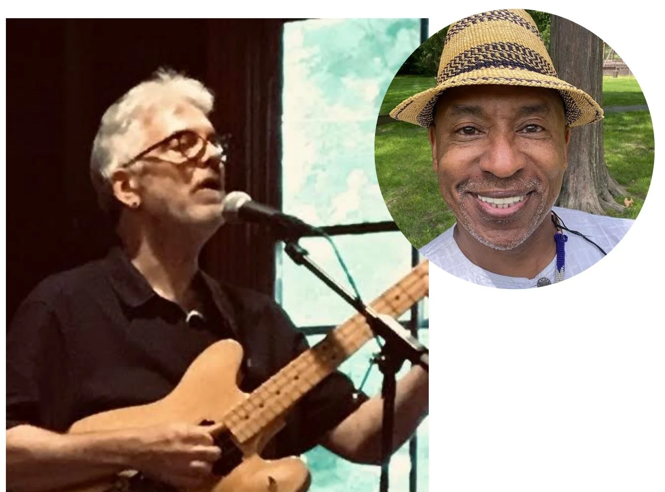 Musicians Lee Marvin and Hasan Bakr