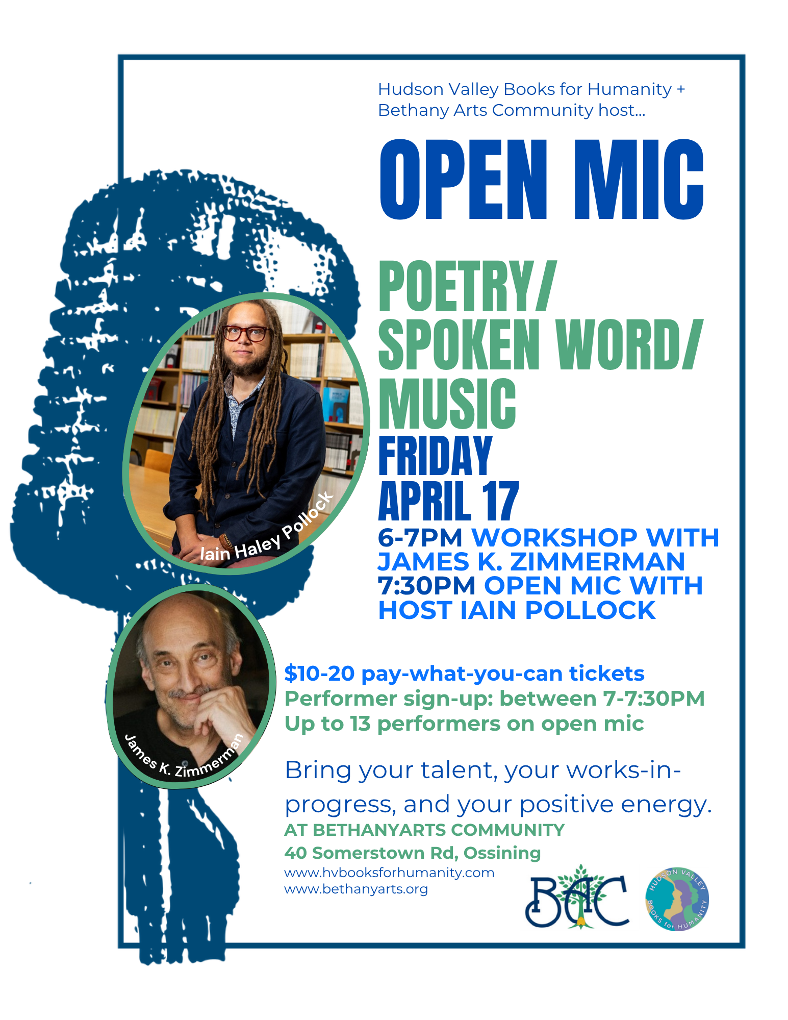 Open Mic @ Bethany Arts Community—Poetry Month Celebration