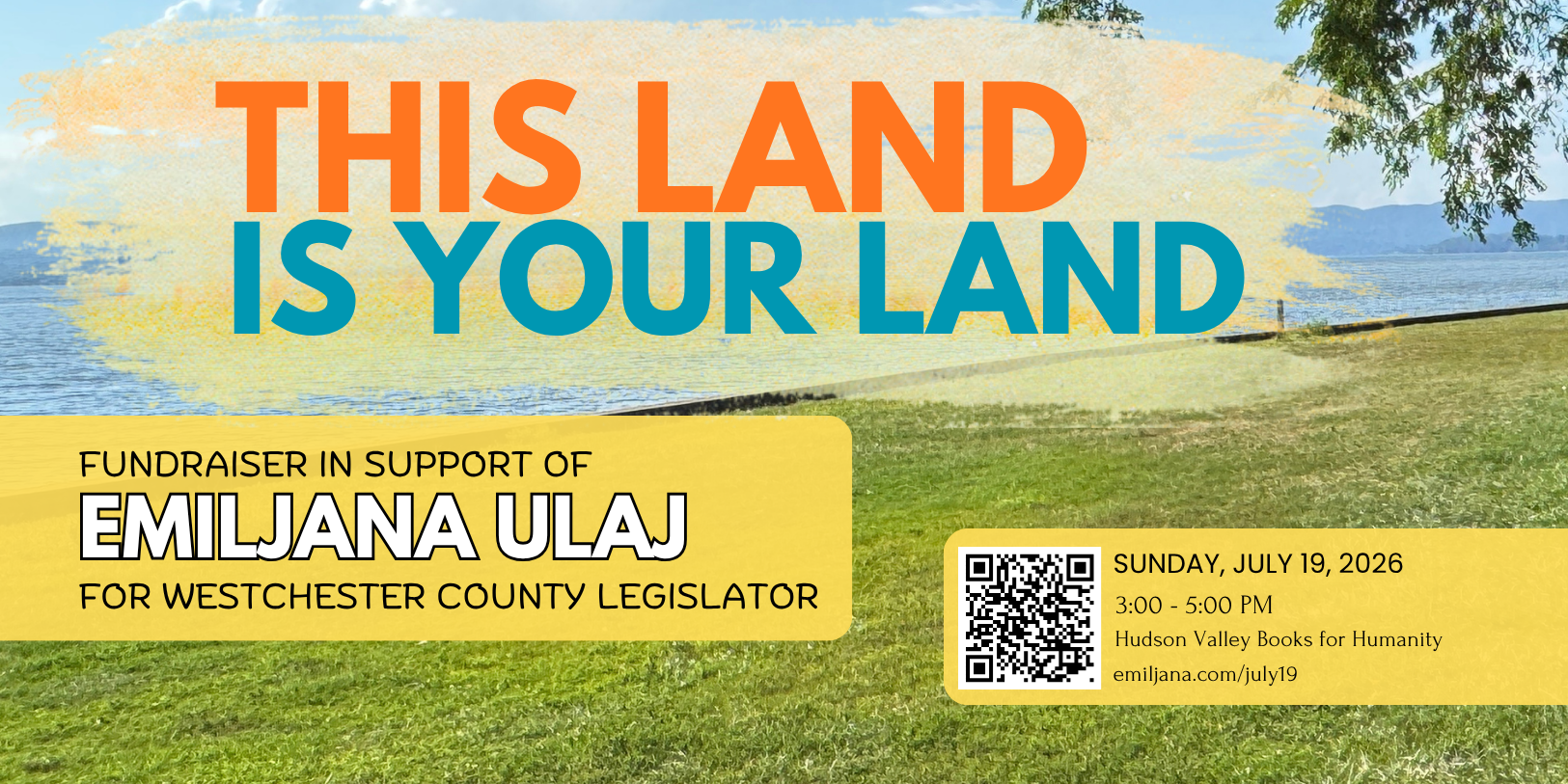 This Land is Your Land: A fundraiser in support of Emiljana Ulaj for County Legislator