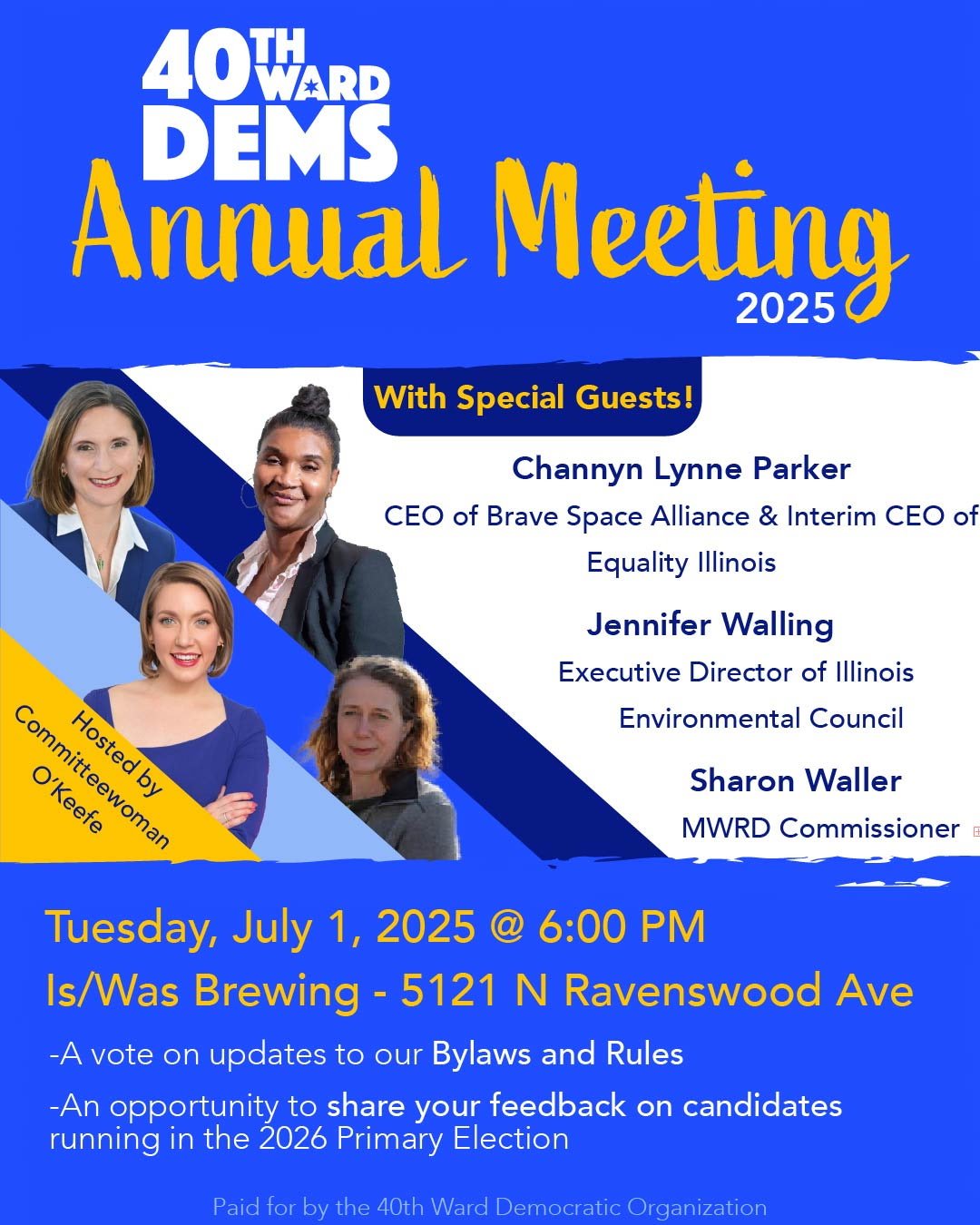 40th Ward Dems Annual Meeting