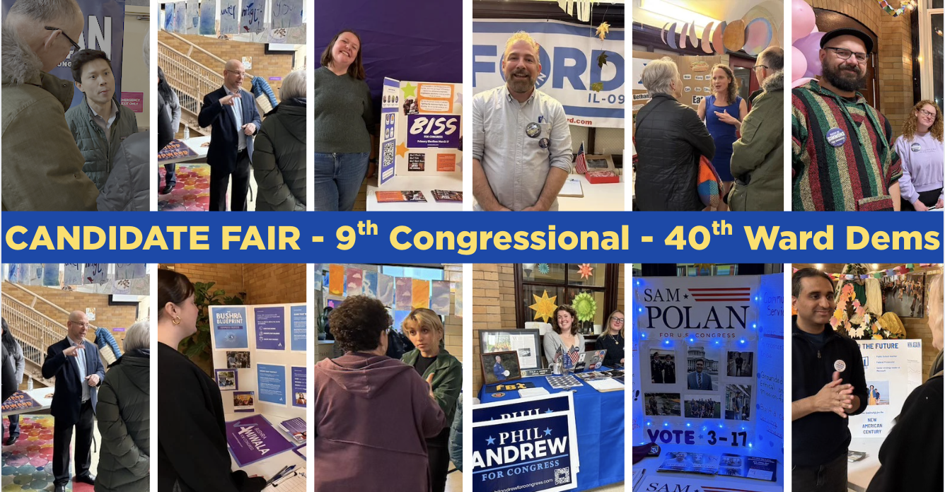 Recap of 40th Ward Dems Candidate Fair