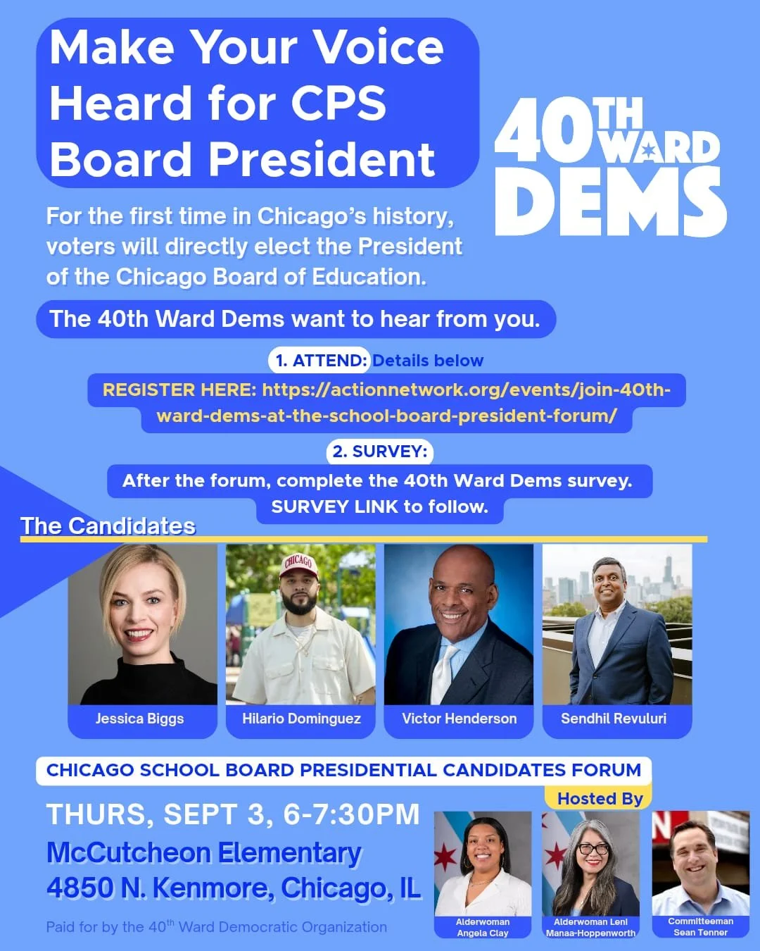 Chicago School Board Presidential Candidate Forum