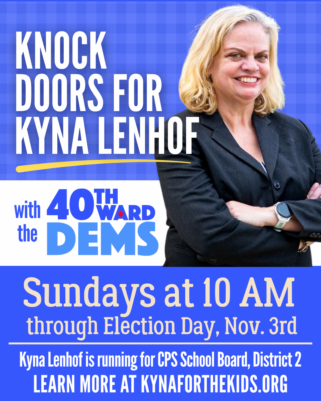 Knock Doors for Kyna Lenhof