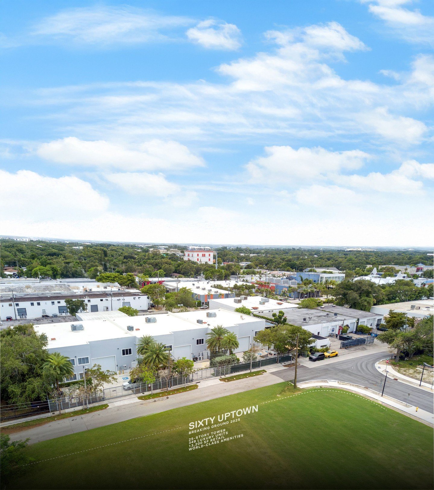 Now available at $12M - Price Improved from $13M

300&ndash;320 NE 60 Street, a &plusmn;18,895 SF creative flex building on a &plusmn;25,000 SF land site, fronting Sixty Uptown &mdash; the Magic City Innovation District&rsquo;s first vertical mixed-u