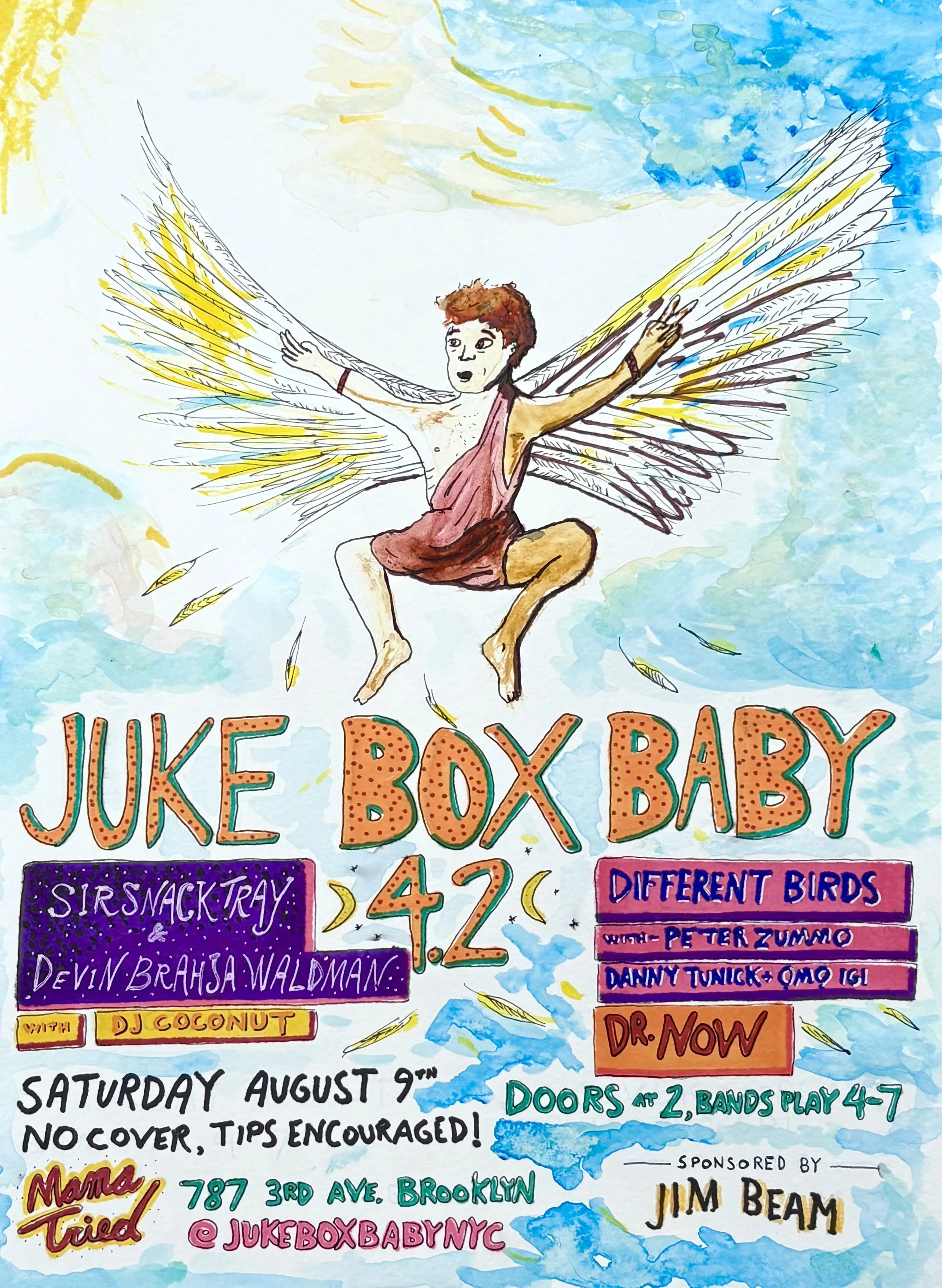 Juke Box Baby w Sirsnacktray & Devin Brahja Waldman, Different Birds, Dr. Now, DJ Coconut