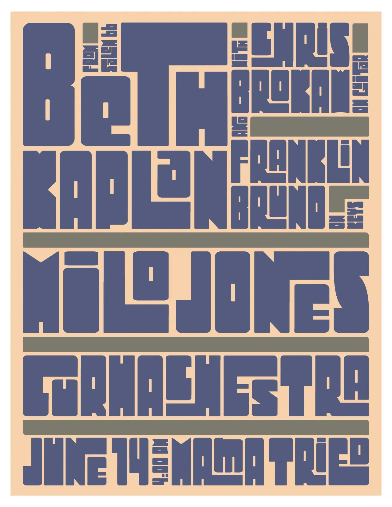 Beth Kaplan, Chris Brokaw, Franklin Bruno,  Milo Jones, Curhachestra