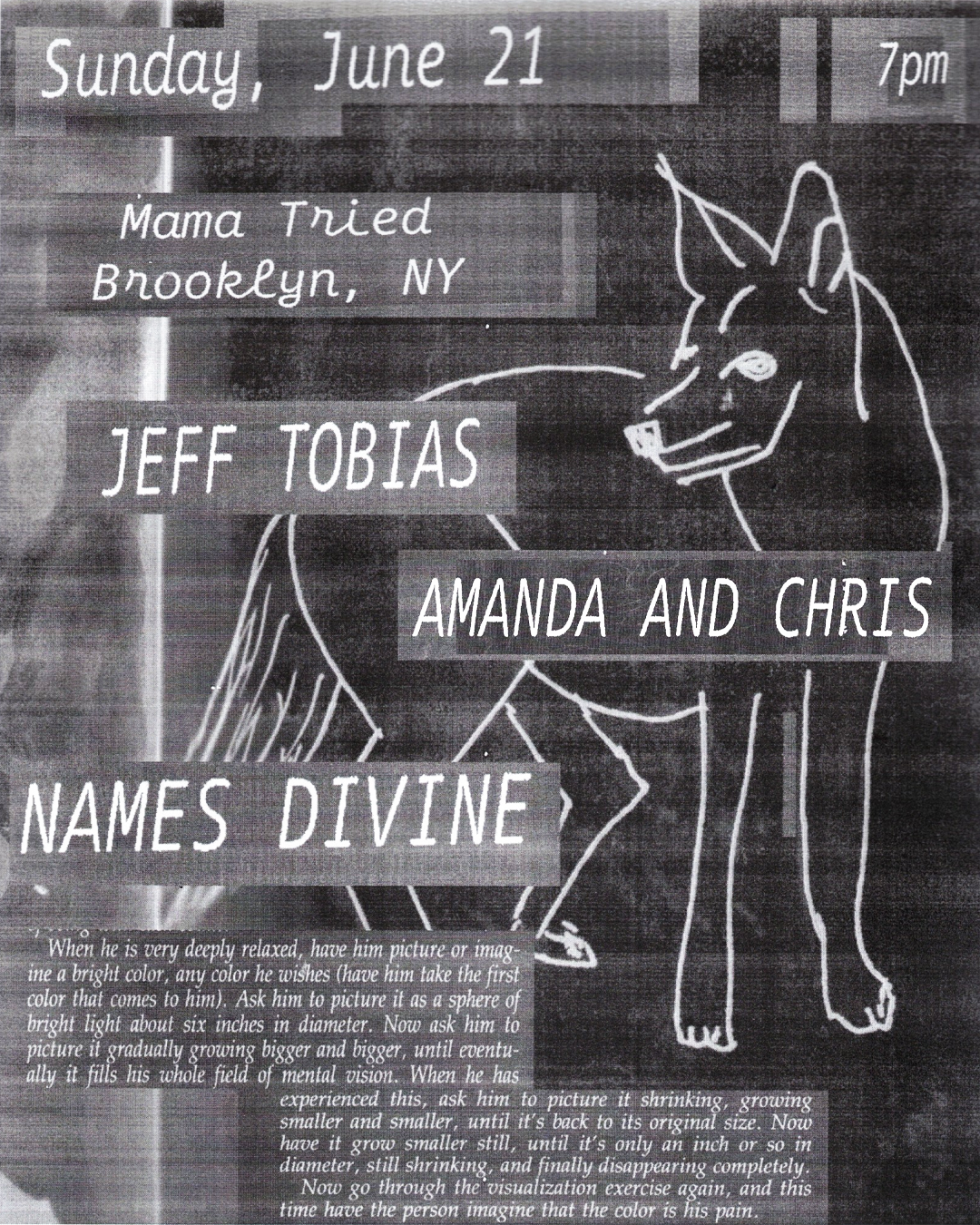 Jeff Tobias, Amanda and Chris, Names Divine
