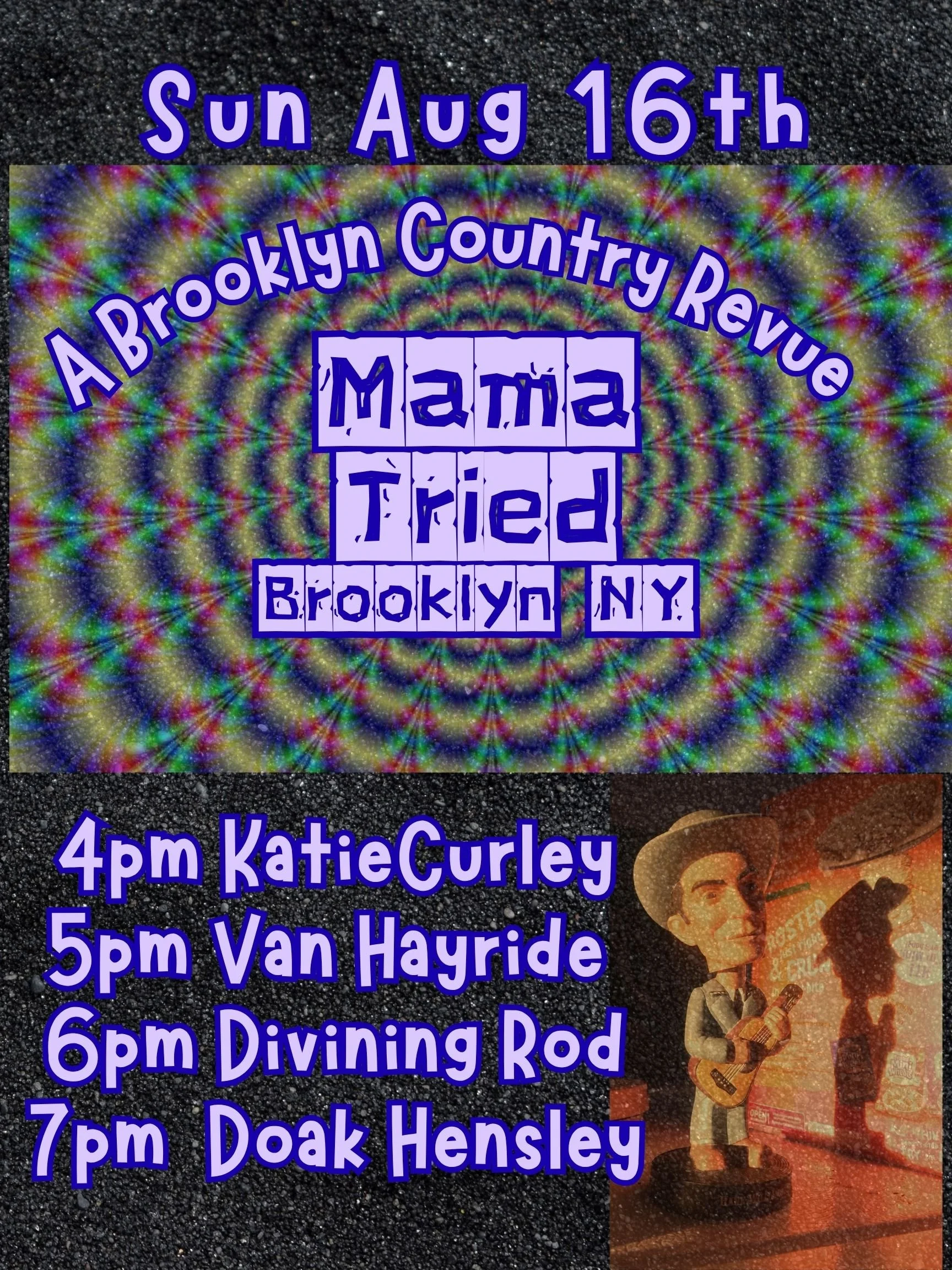 Doak Hensley, Diving Rod, Van Hayride, Katie Curley