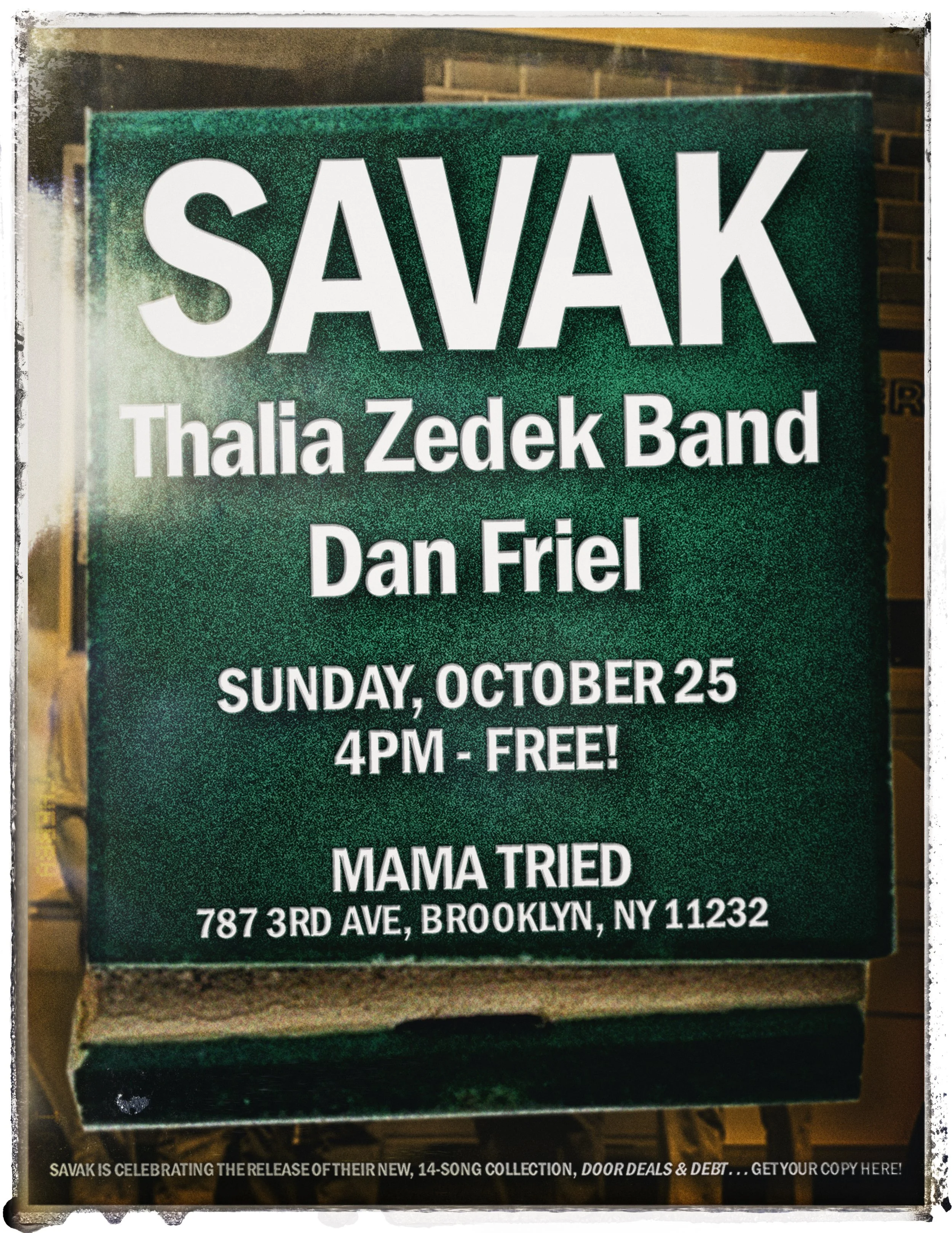 Savak, Thalia Zedek, Dan Friel