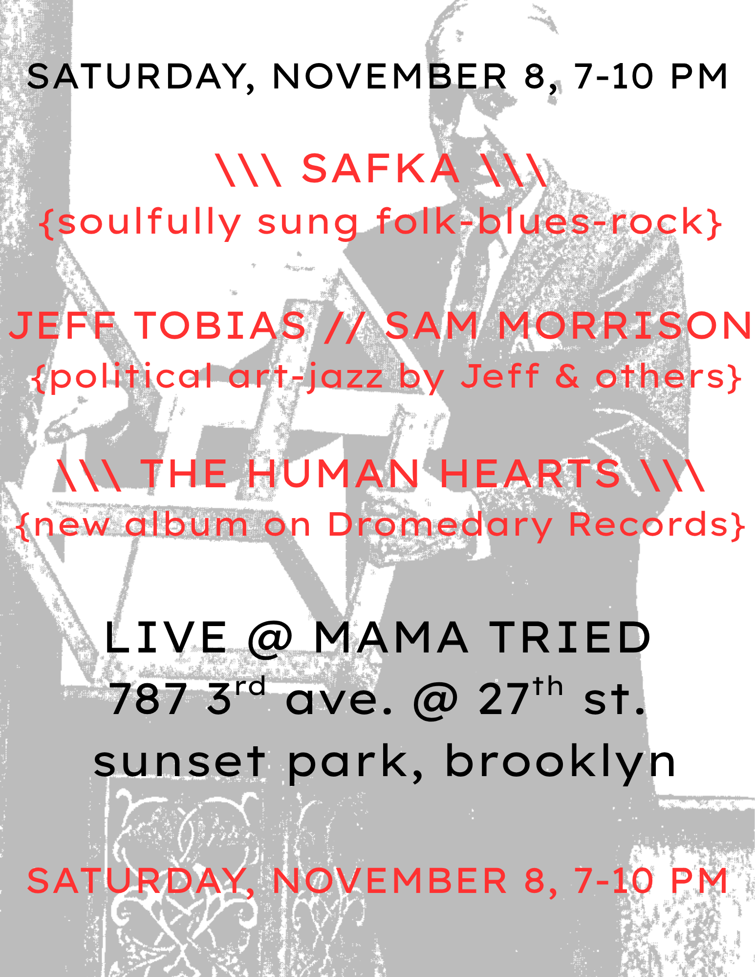 Human Hearts, Jeff Tobias, Safka