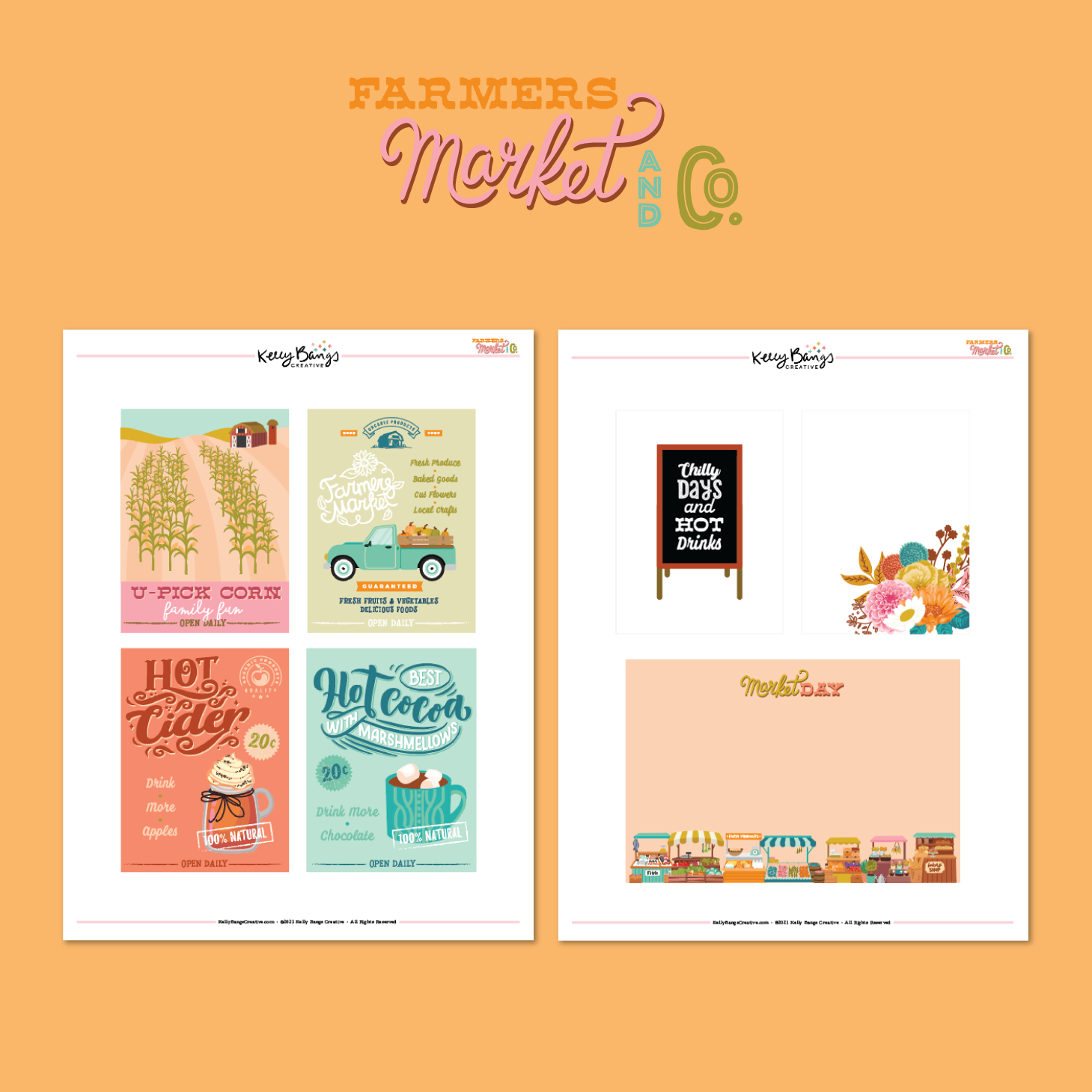 Farmers Market and Co. Journal Cards