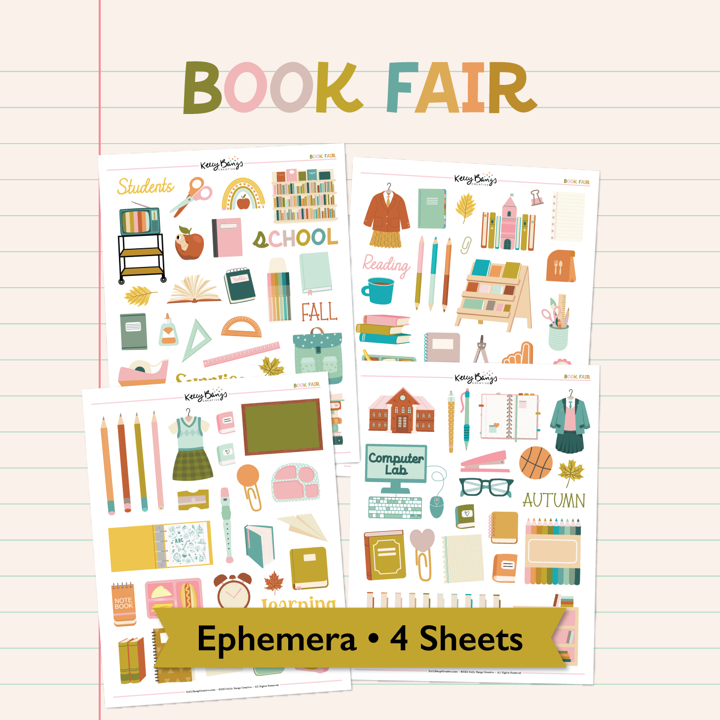 Book Fair Ephemera — Kelly Bangs Creative