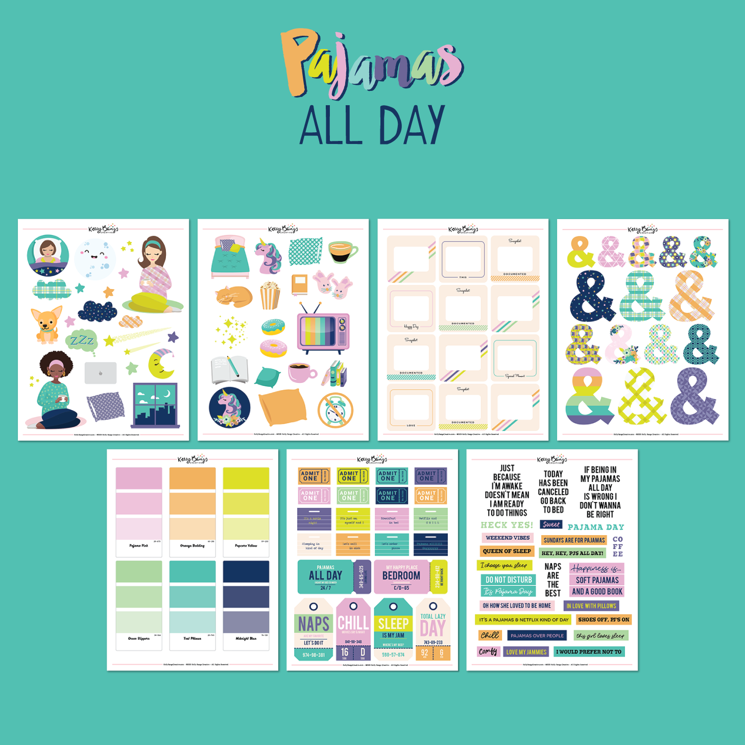 Pajamas All Day Ephemera