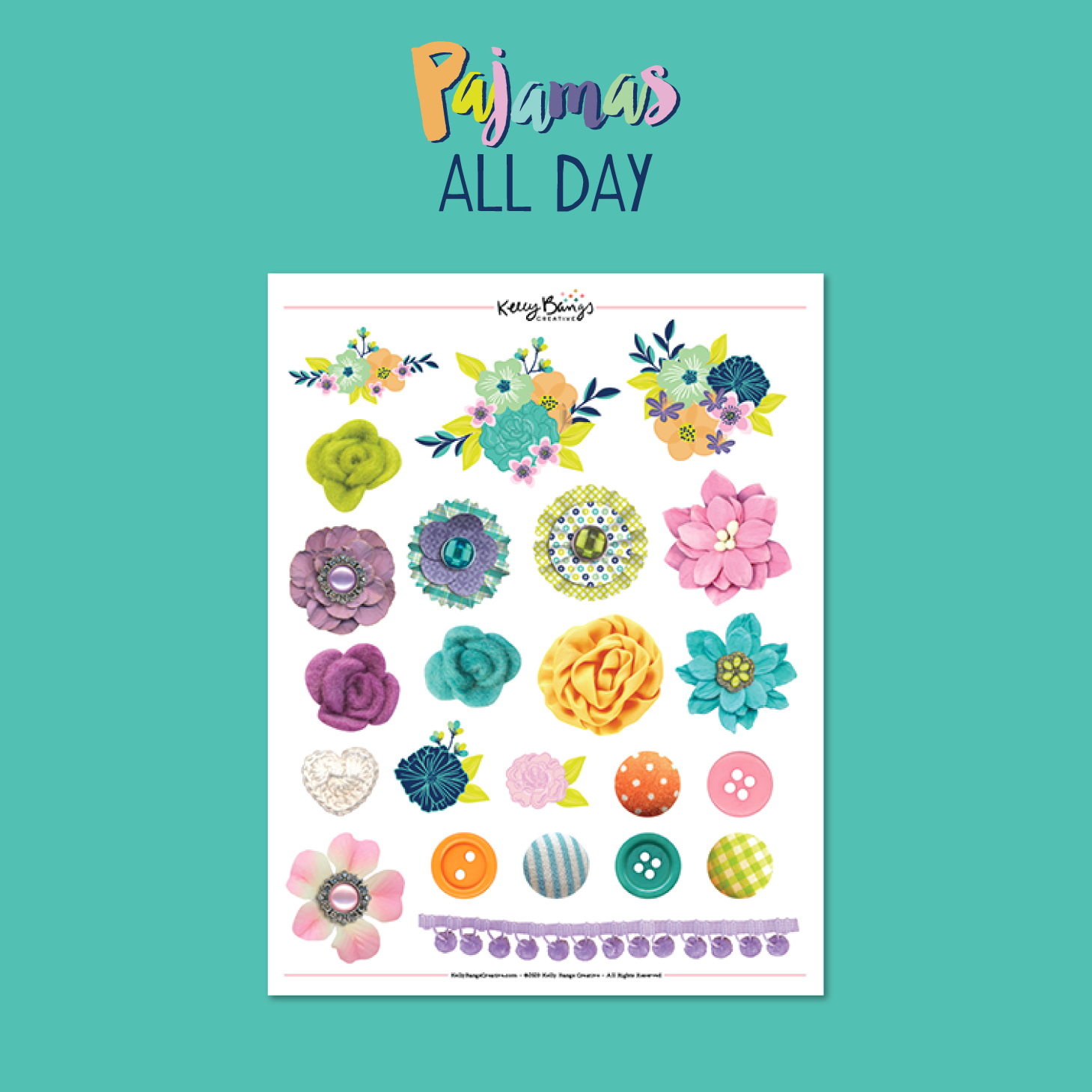 Pajamas All Day Florals